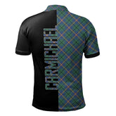 Carmichael Ancient Tartan Polo Shirt Half of Me - Cross Style